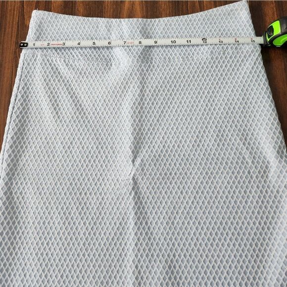 Margaret M stitchfix pencil skirt women's Medium blue white - Picture 2 of 5